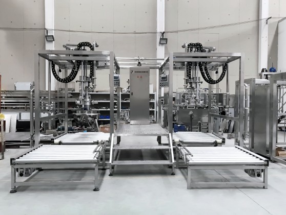 Bag in drum aseptic filling machine