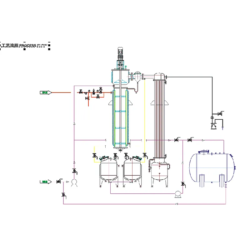 Scraper film evaporator